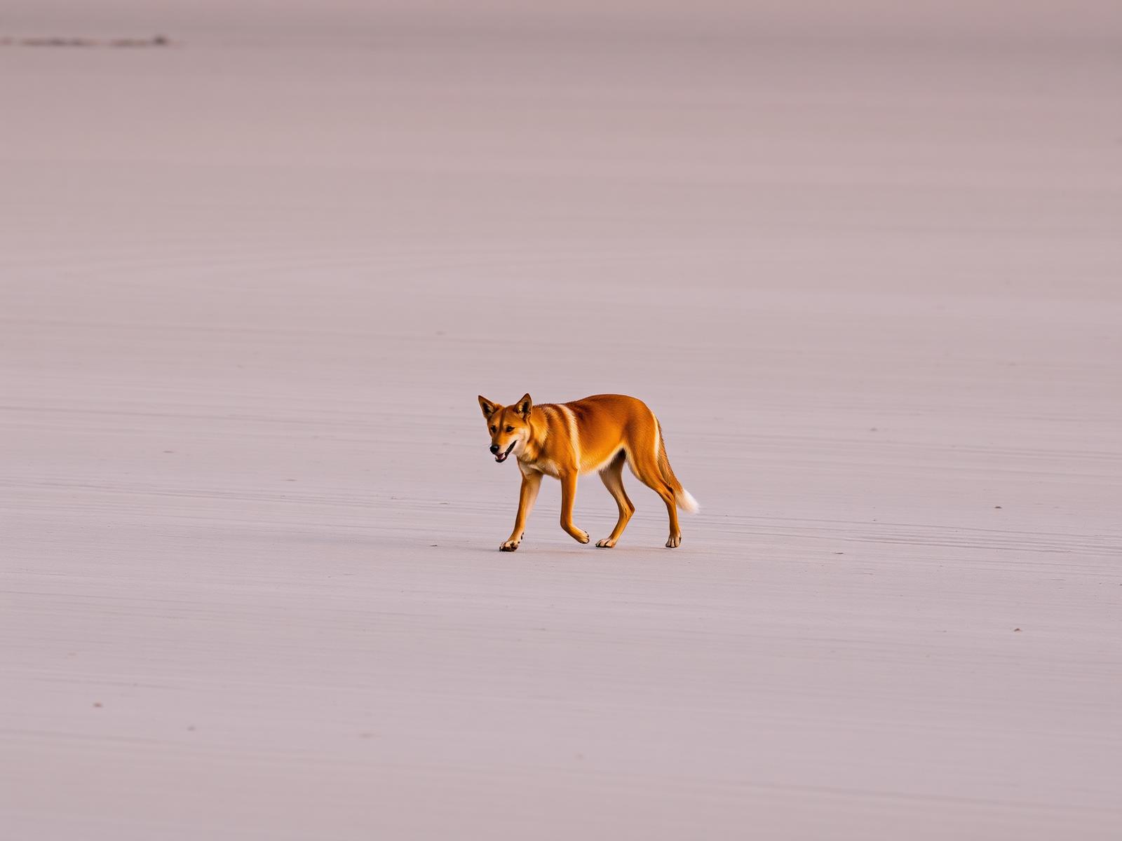 Dingo on the 75 mile surf beach with a Sunrover vehicle